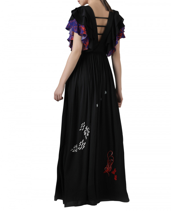 black-embroidered-gown