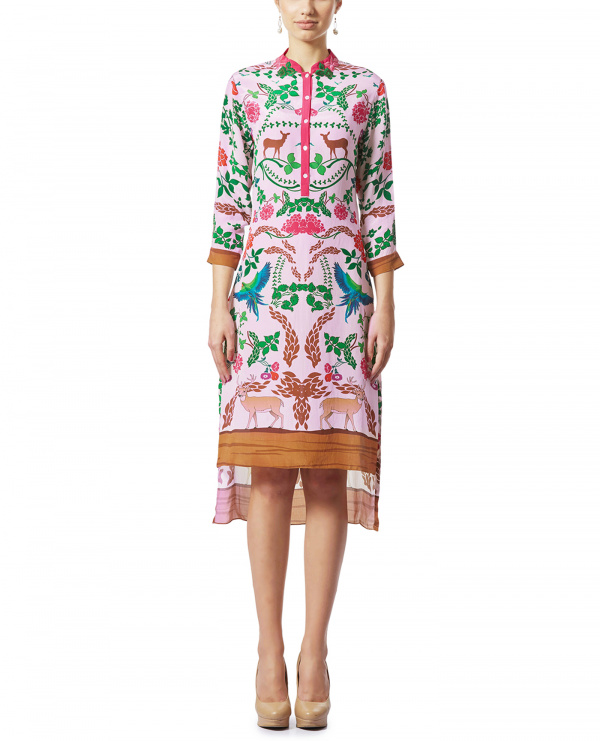 Embroidered High-Low Tunic