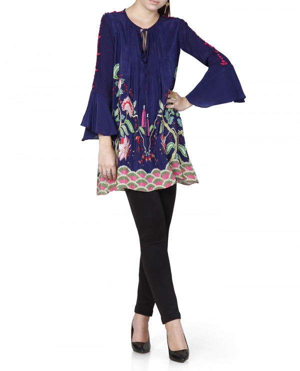 Embroidered & Printed Tunic
