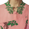 Embroidered Draped Shirt