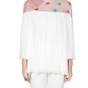 Embroidered Organza Top