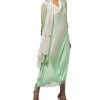 Embroidered Draped Tunic with Churidar