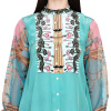 Printed Blouse with Statement Sleeves